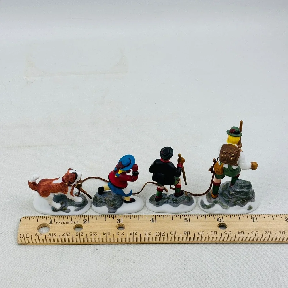 Department 56 Climb Every Mountain Set‎ of 4 Figurines Alpine Village 5613-8
